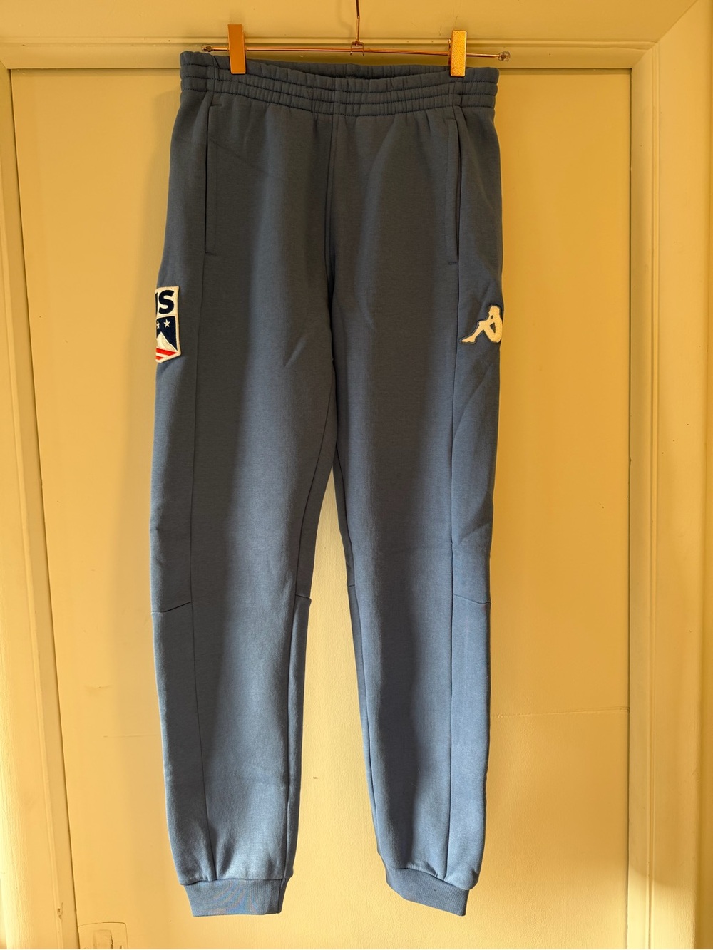 Kappa Blue US Embroidered Jogger Sweatpants